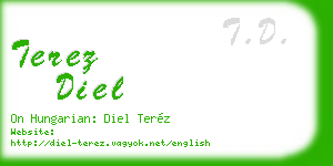 terez diel business card
