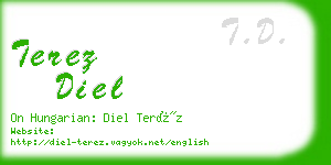 terez diel business card